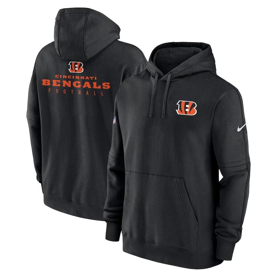 Men 2023 NFL Cincinnati Bengals black Sweatshirt style 1->cincinnati bengals->NFL Jersey
